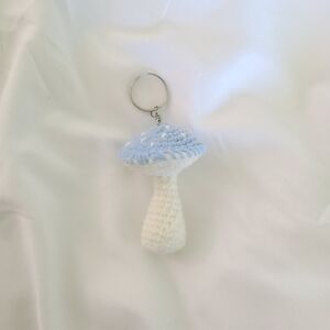 🔆 Handcrafted Crochet Mushroom Bag Charm Keychain